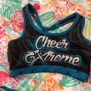 Cheer extreme sports bra